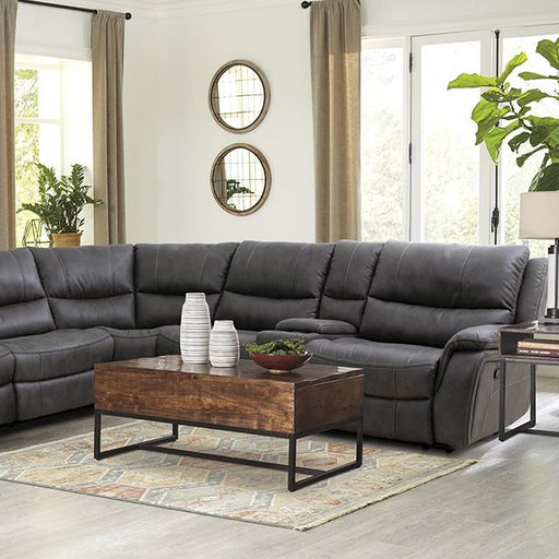 JEROMINUS Sectional, Dark Gray - The Mattress Center (Fresno,CA)