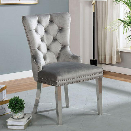 JEWETT Chair, Gray (2/CTN) - The Mattress Center (Fresno,CA)