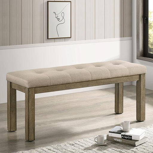 TEMPLEMORE Bench, Light Brown/Beige - The Mattress Center (Fresno,CA)