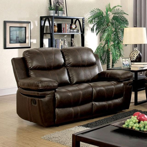 Listowel Brown Love Seat - The Mattress Center (Fresno,CA)