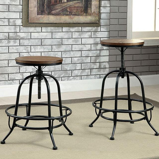 SILVIA I Medium Oak Counter Ht. Stool (2/CTN) - The Mattress Center (Fresno,CA)