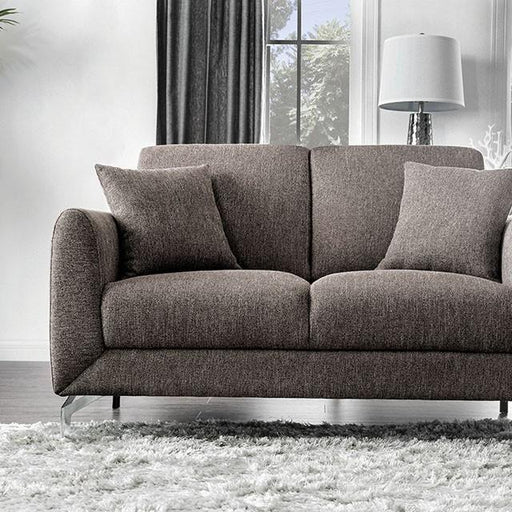 LAURITZ Loveseat, Brown - The Mattress Center (Fresno,CA)