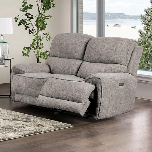 MORCOTE Power Loveseat, Light Gray - The Mattress Center (Fresno,CA)
