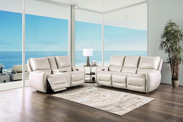 PHINEAS Power Sofa, Beige - The Mattress Center (Fresno,CA)