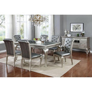 Amina Champagne Dining Table - The Mattress Center (Fresno,CA)