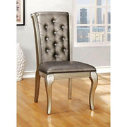 Amina Champagne Dining Table - The Mattress Center (Fresno,CA)