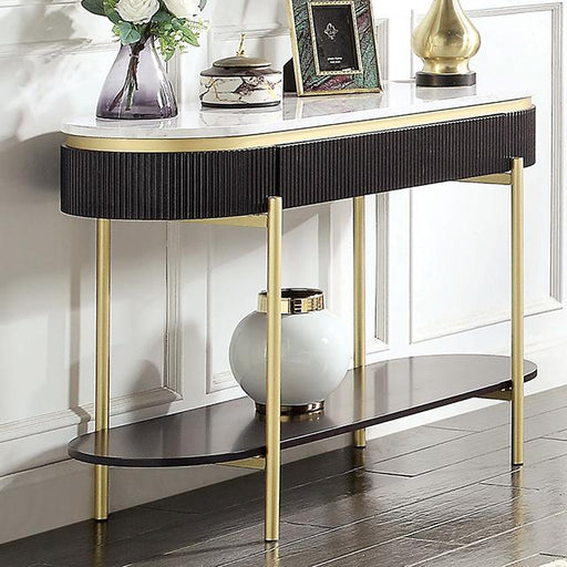 KOBLENZ Sofa Table, Dark Walnut - The Mattress Center (Fresno,CA)