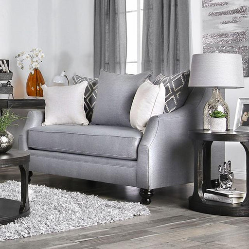 Nefyn Gray Love Seat - The Mattress Center (Fresno,CA)
