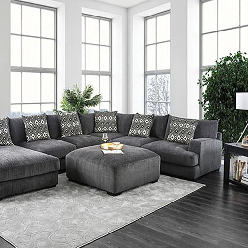 Kaylee Gray U-Shaped Sectional - The Mattress Center (Fresno,CA)