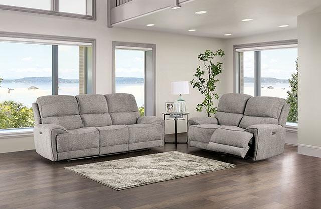 MORCOTE Power Sofa, Light Gray - The Mattress Center (Fresno,CA)
