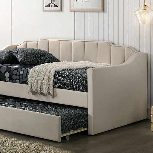 KOSMO Twin Daybed, Beige - The Mattress Center (Fresno,CA)