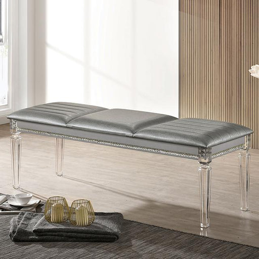 MADDIE Bench, Silver - The Mattress Center (Fresno,CA)