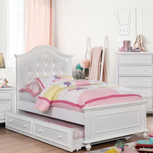 OLIVIA White Full & Twin Bed - The Mattress Center (Fresno,CA)