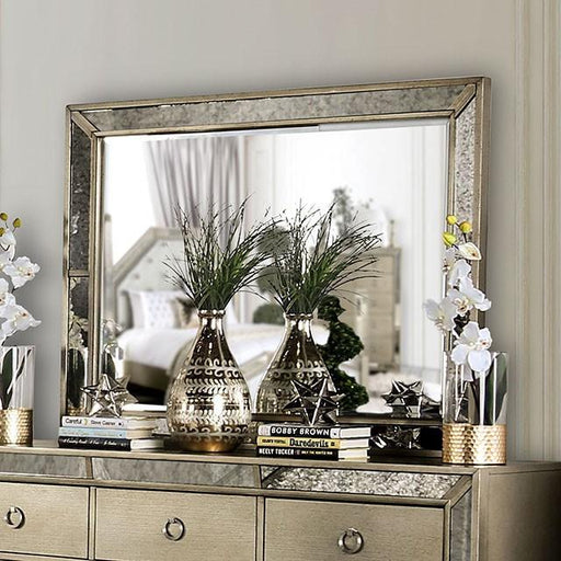LORAINE Champagne Mirror - The Mattress Center (Fresno,CA)