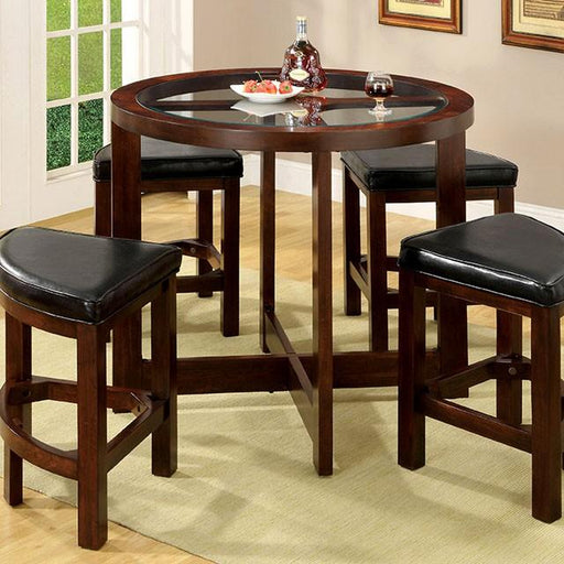 Crystal Cove 5 Pc. Counter Ht. Table Set - The Mattress Center (Fresno,CA)