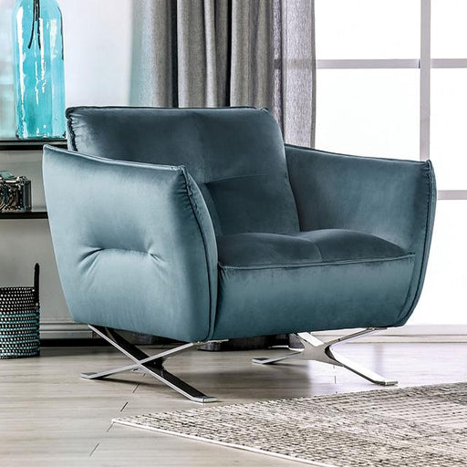 Civellutino Chair Teal - The Mattress Center (Fresno,CA)