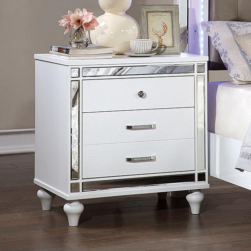 BRACHIUM Night Stand, White - The Mattress Center (Fresno,CA)