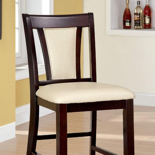 BRENT II Dark Cherry/Ivory Counter Ht. Chair (2/CTN) - The Mattress Center (Fresno,CA)