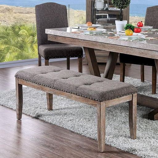 Bridgen Natural/Brown Bench - The Mattress Center (Fresno,CA)