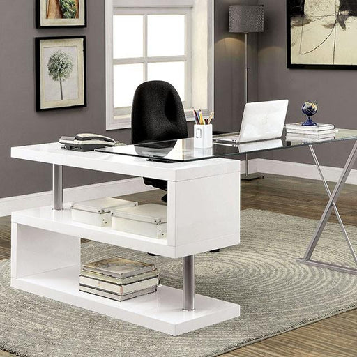 BRONWEN White Desk - The Mattress Center (Fresno,CA)