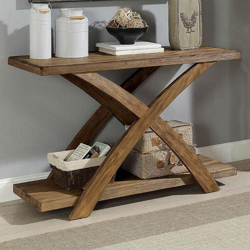 Bryanna Antique Light Oak Sofa Table - The Mattress Center (Fresno,CA)