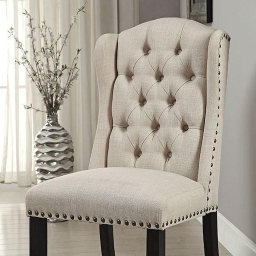 Wingback Chair, Beige (2/CTN) - The Mattress Center (Fresno,CA)