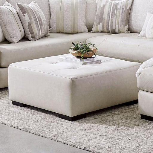 WARRENTON Ottoman, Ivory - The Mattress Center (Fresno,CA)