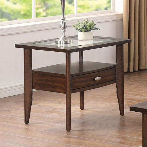 RIVERDALE End Table, Dark Walnut - The Mattress Center (Fresno,CA)