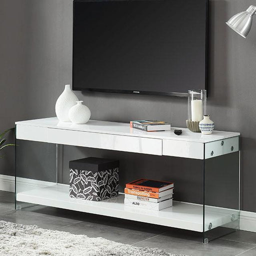 Sabugal White 70" TV Stand - The Mattress Center (Fresno,CA)