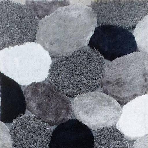 Vancouver Gray/Navy 5' X 7' Area Rug - The Mattress Center (Fresno,CA)