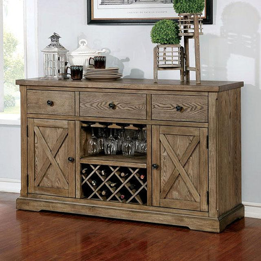Julia Light Oak Server - The Mattress Center (Fresno,CA)