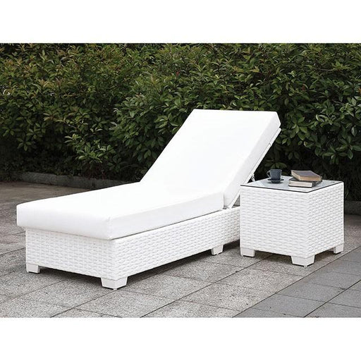 Somani Adjustable Chaise + End Table - The Mattress Center (Fresno,CA)