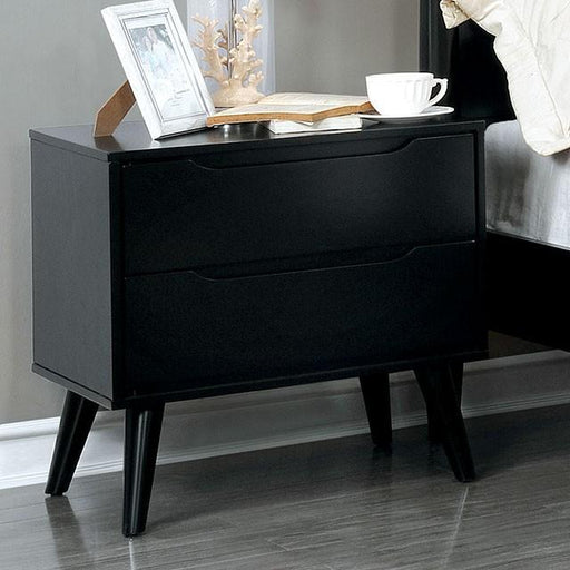 LENNART II Black Night Stand - The Mattress Center (Fresno,CA)