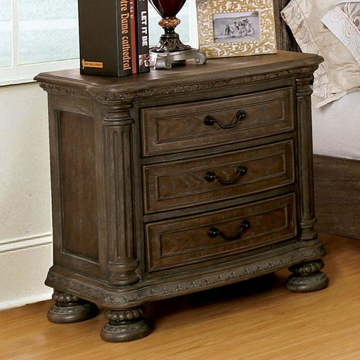 Persephone Rustic Natural Tone Night Stand - The Mattress Center (Fresno,CA)