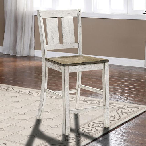 DAKOTA Counter Ht. Chair (2/CTN), A.White/Ash Brown - The Mattress Center (Fresno,CA)
