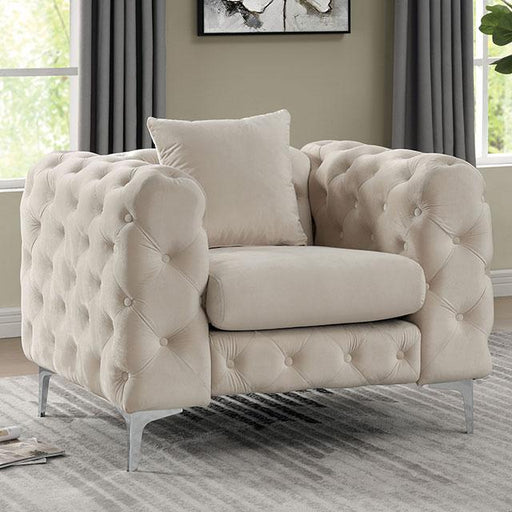 SAPPHIRA Chair, Beige - The Mattress Center (Fresno,CA)