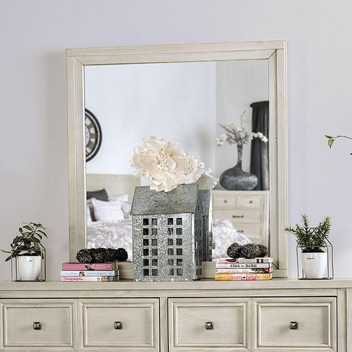 Tywyn Antique White Mirror - The Mattress Center (Fresno,CA)