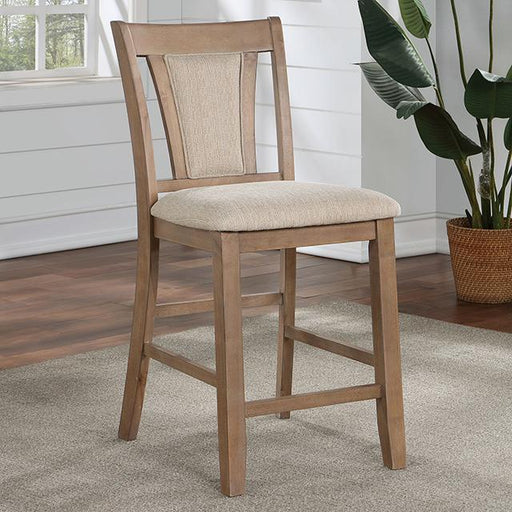UPMINSTER Counter Ht. Chair (2/CTN), Natural Tone/Beige - The Mattress Center (Fresno,CA)