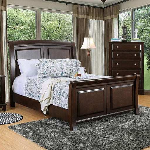 Litchville Brown Cherry Cal.King, E.King, & Queen Bed - The Mattress Center (Fresno,CA)