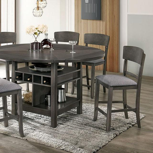 STACIE Counter Ht. Round Dining Table - The Mattress Center (Fresno,CA)
