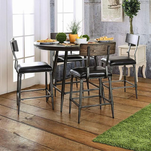 Mullane Weathered Gray Counter Ht. Table - The Mattress Center (Fresno,CA)