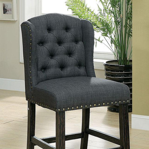SANIA Counter Ht. Wingback Chair (2/CTN) - The Mattress Center (Fresno,CA)