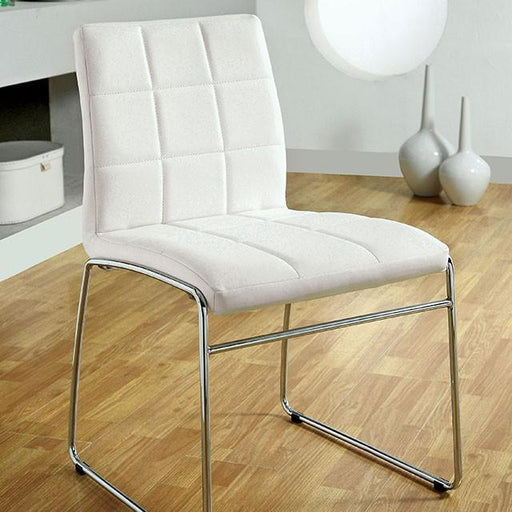 Oahu White Side Chair - The Mattress Center (Fresno,CA)