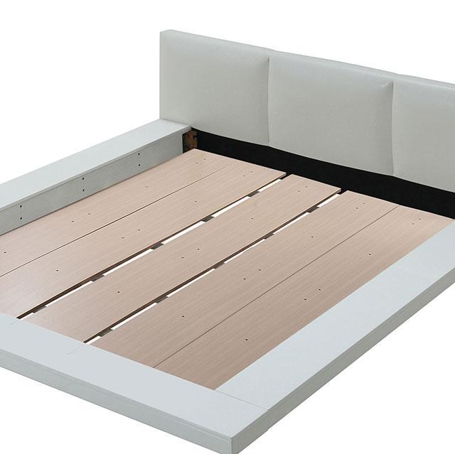 Christie Glossy White Cal.King, E,King, & Queen Bed