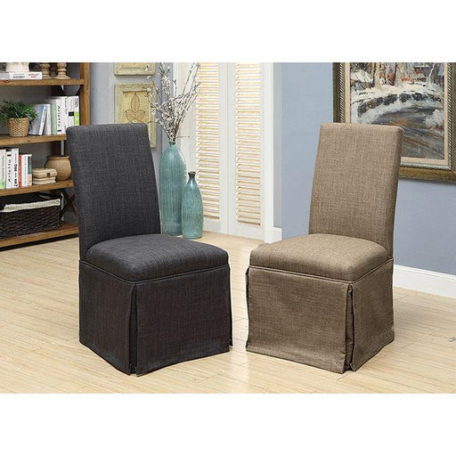 Kortrijk Side Chair Brown - The Mattress Center (Fresno,CA)