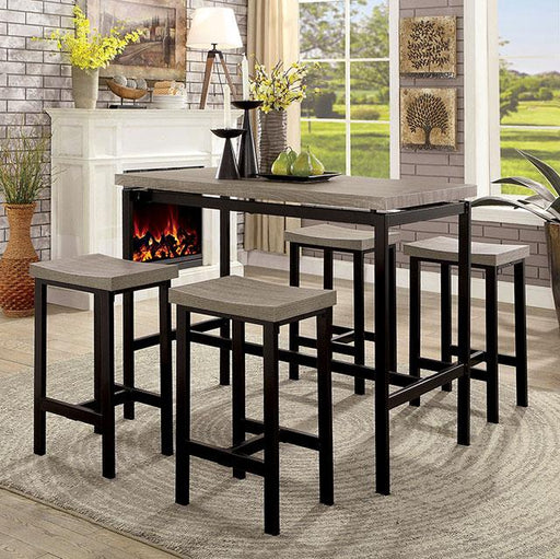 Vilvoorde 5 Pc. Counter Ht. Table Set - The Mattress Center (Fresno,CA)