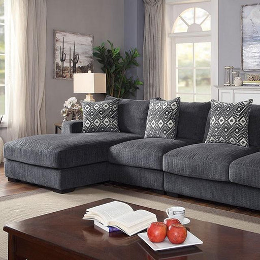 Kaylee Gray Large L-Shaped Sectional - The Mattress Center (Fresno,CA)