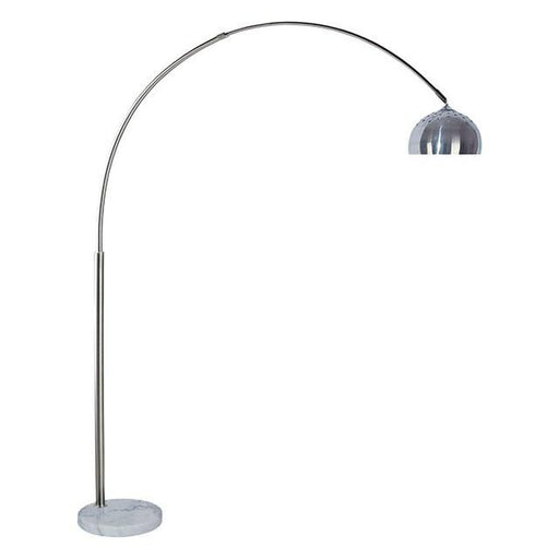 Rene White/Chrome Arch Lamp - The Mattress Center (Fresno,CA)