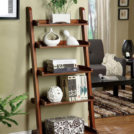 Lugo Antique Oak Ladder Shelf - The Mattress Center (Fresno,CA)