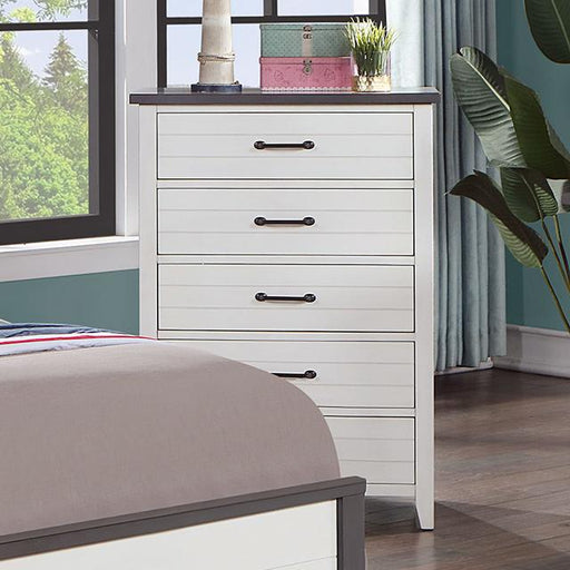 PRIAM Chest, White/Gray - The Mattress Center (Fresno,CA)